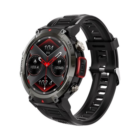 VELTORI Smartwatch Veltori VT140-1 Czarny Pasek Silikonowy VELTORI Smartwatch Veltori VT140-1 Czarny Pasek Silikonowy