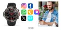 VELTORI Smartwatch Veltori VT140-1 Czarny Pasek Silikonowy