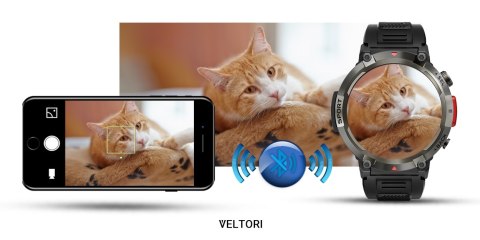 VELTORI Smartwatch Veltori VT140-1 Czarny Pasek Silikonowy VELTORI Smartwatch Veltori VT140-1 Czarny Pasek Silikonowy