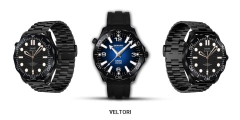 VELTORI Smartwatch Veltori VT150-1 Czarny Pasek Silikonowy + Czarna Bransoleta VELTORI Smartwatch Veltori VT150-1 Czarny Pasek Silikonowy + Czarna Bransoleta