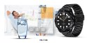 VELTORI Smartwatch Veltori VT150-1 Czarny Pasek Silikonowy + Czarna Bransoleta