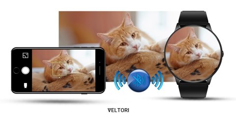 VELTORI Smartwatch Veltori VT160-1 Czarny Pasek Silikonowy VELTORI Smartwatch Veltori VT160-1 Czarny Pasek Silikonowy