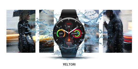 VELTORI Smartwatch Veltori VT160-1 Czarny Pasek Silikonowy VELTORI Smartwatch Veltori VT160-1 Czarny Pasek Silikonowy