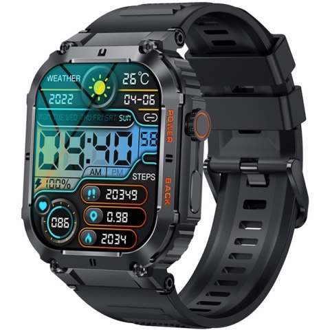 VELTORI Smartwatch Veltori VT200-1 Czarny Pasek Silikonowy VELTORI Smartwatch Veltori VT200-1 Czarny Pasek Silikonowy