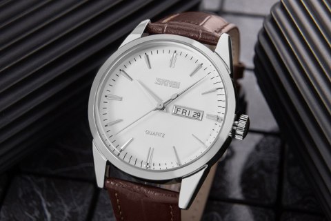 Skmei Zegarek Męski Skmei 9073SIWTB + BOX Skmei Zegarek Męski Skmei 9073SIWTB + BOX