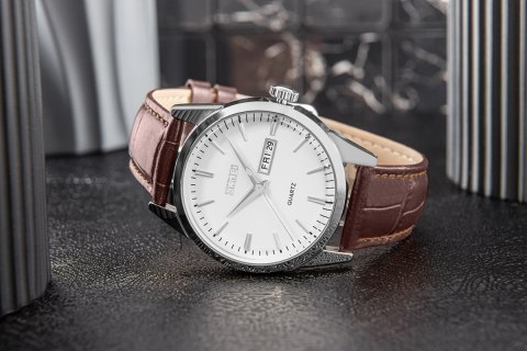 Skmei Zegarek Męski Skmei 9073SIWTB + BOX Skmei Zegarek Męski Skmei 9073SIWTB + BOX