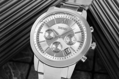 Skmei Zegarek Męski Skmei 9097SI + BOX Skmei Zegarek Męski Skmei 9097SI + BOX
