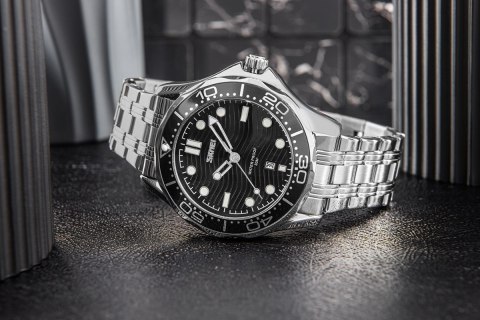 Skmei Zegarek Męski Skmei 9276SISIBK + BOX Skmei Zegarek Męski Skmei 9276SISIBK + BOX