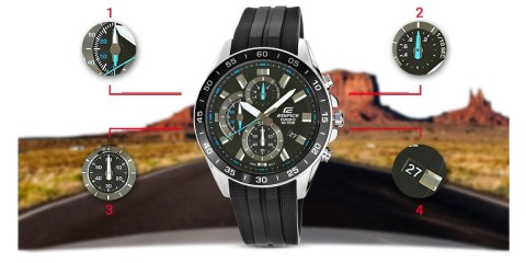 CASIO Zegarek Męski CASIO EDIFICE EFV-550P-1AVUEF 10 BAR CASIO Zegarek Męski CASIO EDIFICE EFV-550P-1AVUEF 10 BAR