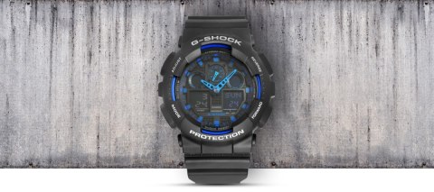 CASIO Zegarek Męski CASIO G-SHOCK GA-100-1A2ER + BOX CASIO Zegarek Męski CASIO G-SHOCK GA-100-1A2ER + BOX