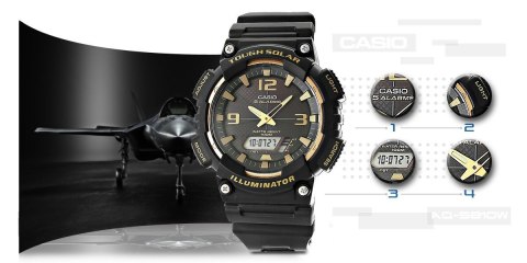 CASIO Zegarek Męski CASIO SOLAR AQ-S810W-1A3VDF CASIO Zegarek Męski CASIO SOLAR AQ-S810W-1A3VDF