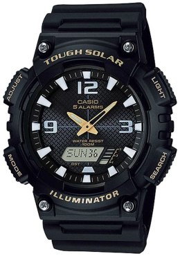 CASIO Zegarek Męski CASIO SOLAR AQ-S810W-1BVDF