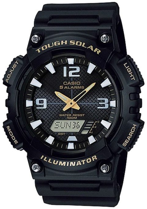 CASIO Zegarek Męski CASIO SOLAR AQ-S810W-1BVDF CASIO Zegarek Męski CASIO SOLAR AQ-S810W-1BVDF