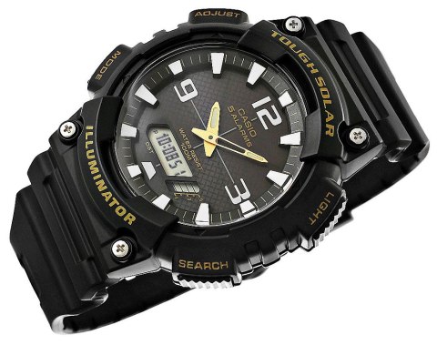 CASIO Zegarek Męski CASIO SOLAR AQ-S810W-1BVDF CASIO Zegarek Męski CASIO SOLAR AQ-S810W-1BVDF