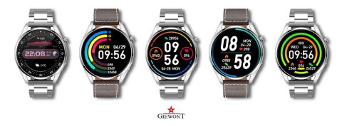 Giewont Smartwatch Giewont Vertex SmartCall GW450-6 Silver/Brown Leather Giewont Smartwatch Giewont Vertex SmartCall GW450-6 Silver/Brown Leather