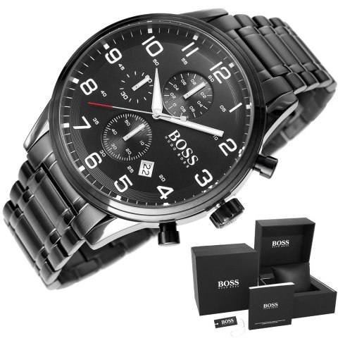 Hugo Boss Zegarek Męski Hugo Boss Aeroliner 1513180 + BOX Hugo Boss Zegarek Męski Hugo Boss Aeroliner 1513180 + BOX
