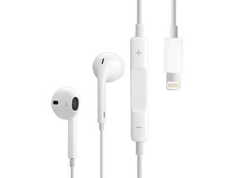 Apple Słuchawki Apple EarPods MMTN2ZM/A ze złączem Lightning białe Apple Słuchawki Apple EarPods MMTN2ZM/A ze złączem Lightning białe