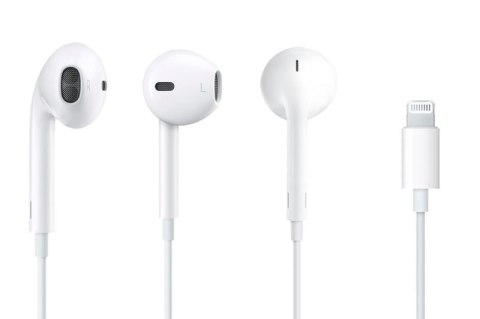 Apple Słuchawki Apple EarPods MMTN2ZM/A ze złączem Lightning białe Apple Słuchawki Apple EarPods MMTN2ZM/A ze złączem Lightning białe