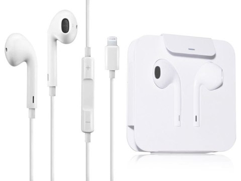 Apple Słuchawki Apple EarPods MMTN2ZM/A ze złączem Lightning białe Apple Słuchawki Apple EarPods MMTN2ZM/A ze złączem Lightning białe