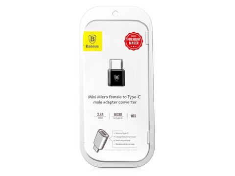 Baseus Adapter Baseus Micro USB do USB-C Typ C przejściówka Baseus Adapter Baseus Micro USB do USB-C Typ C przejściówka