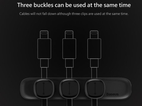 Baseus Baseus magnetyczny organizer do kabli Peas Cable Clip Baseus Baseus magnetyczny organizer do kabli Peas Cable Clip