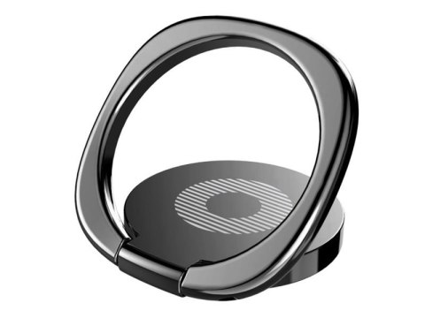 Baseus Baseus ring uchwyt na telefon metalowy Desktop Bracket czarny Baseus Baseus ring uchwyt na telefon metalowy Desktop Bracket czarny
