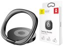 Baseus Baseus ring uchwyt na telefon metalowy Desktop Bracket czarny