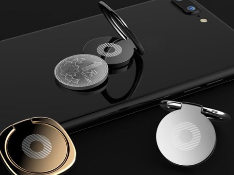 Baseus Baseus ring uchwyt na telefon metalowy Desktop Bracket czarny Baseus Baseus ring uchwyt na telefon metalowy Desktop Bracket czarny