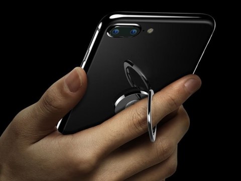 Baseus Baseus ring uchwyt na telefon metalowy Desktop Bracket czarny Baseus Baseus ring uchwyt na telefon metalowy Desktop Bracket czarny