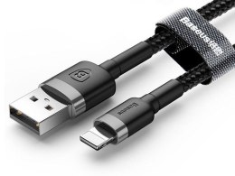 Baseus Kabel 2m Baseus Keviar USB Lightning do iPhone iPad iPod 1.5A Czarny