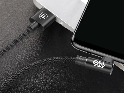 Baseus Kabel Baseus MVP Elbow kątowy dwustronny micro USB 2m Black Baseus Kabel Baseus MVP Elbow kątowy dwustronny micro USB 2m Black
