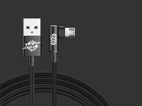 Baseus Kabel Baseus MVP Elbow kątowy dwustronny micro USB 2m Black Baseus Kabel Baseus MVP Elbow kątowy dwustronny micro USB 2m Black