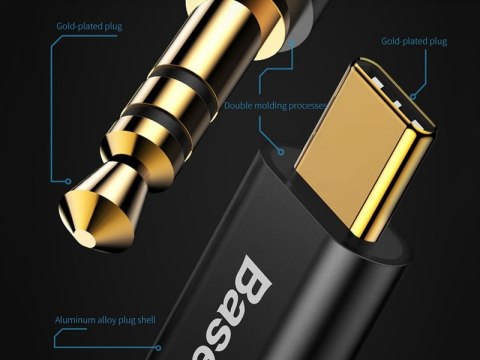 Baseus Kabel Baseus usb-c Typ C Jack 3.5 Audio 120 cm M01 czarny Baseus Kabel Baseus usb-c Typ C Jack 3.5 Audio 120 cm M01 czarny