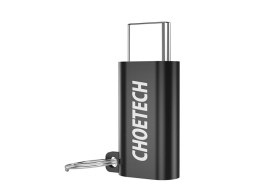 Choetech Adapter przejściówka Choetech micro usb - usb-c typ c czarny