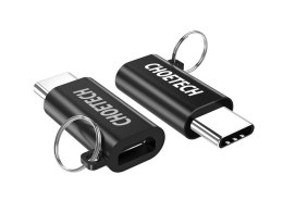 Choetech Adapter przejściówka Choetech micro usb - usb-c typ c czarny