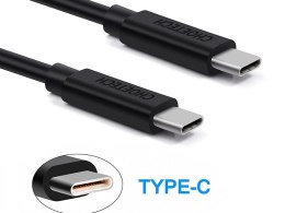 Choetech Kabel Choetech 2x usb-c typ c 3A macbook czarny