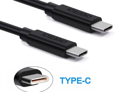 Choetech Kabel Choetech 2x usb-c typ c 3A macbook czarny Choetech Kabel Choetech 2x usb-c typ c 3A macbook czarny