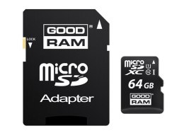Goodram Goodram microSDXC 64GB Class 10 karta + adapter + czytnik