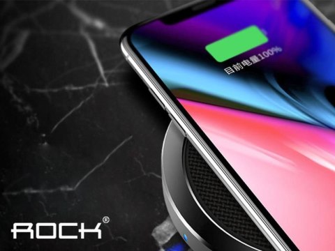 Rock Ładowarka indukcyjna Qi Rock w4 quick charger srebrna Rock Ładowarka indukcyjna Qi Rock w4 quick charger srebrna