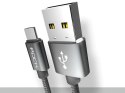 Rock Rock Kabel Micro USB 1m nylonowy Tarnish