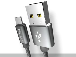 Rock Rock Kabel Micro USB 1m nylonowy Tarnish