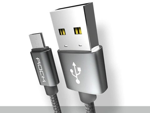 Rock Rock Kabel Micro USB 1m nylonowy Tarnish Rock Rock Kabel Micro USB 1m nylonowy Tarnish
