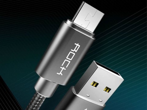 Rock Rock Kabel Micro USB 1m nylonowy Tarnish Rock Rock Kabel Micro USB 1m nylonowy Tarnish