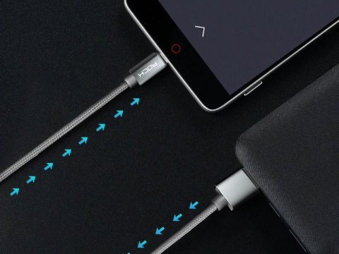 Rock Rock Kabel Micro USB 1m nylonowy Tarnish Rock Rock Kabel Micro USB 1m nylonowy Tarnish