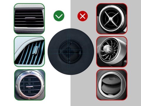 Spigen Uchwyt samochodowy Spigen Kuel H12 magnetyczny na kratkę black Spigen Uchwyt samochodowy Spigen Kuel H12 magnetyczny na kratkę black