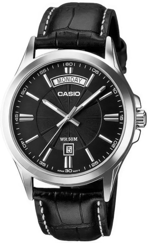 CASIO Zegarek Męski CASIO MTP-1381L-1AVDF + BOX CASIO Zegarek Męski CASIO MTP-1381L-1AVDF + BOX