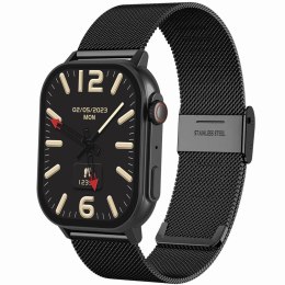 Gravity Smartwatch Gravity GT15-2 Pomarańczowy Pasek Silikonowy + Czarna Bransoleta