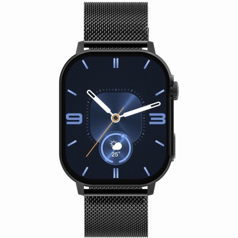Gravity Smartwatch Gravity GT15-2 Pomarańczowy Pasek Silikonowy + Czarna Bransoleta Gravity Smartwatch Gravity GT15-2 Pomarańczowy Pasek Silikonowy + Czarna Bransoleta