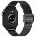 Gravity Smartwatch Gravity GT15-2 Pomarańczowy Pasek Silikonowy + Czarna Bransoleta