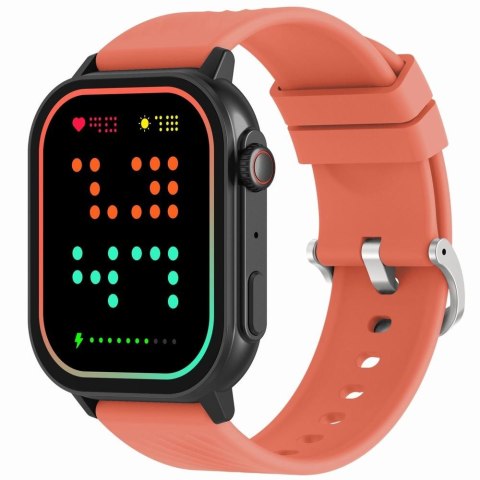 Gravity Smartwatch Gravity GT15-3 Czerwony Pasek Silikonowy + Czarna Bransoleta Gravity Smartwatch Gravity GT15-3 Czerwony Pasek Silikonowy + Czarna Bransoleta